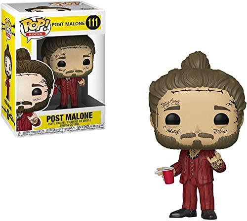 Image of Funko POP! Rocks Post Malone Collectible Figure - Collectable Vinyl Figure - Gift Idea - Official Merchandise - Toys for Kids & Adults - Music Fans - Model Figure for Collectors and Display