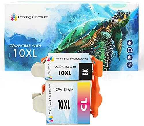 Image of 2 XL (1 SET) Compatible 10B & 10C Ink Cartridges for Kodak ESP 3 5 7 9 3200 3250 5000 5100 5200 5210 5250 5300 5500 6100 6150 7200 7250 9200 9250 Hero 6.1 7.1 9.1 - Black/Colour, High Capacity