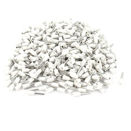 Image of sourcingmap 500 x Wire Crimp Connector Insulated Ferrule White E7508 20AWG 0.75mm2