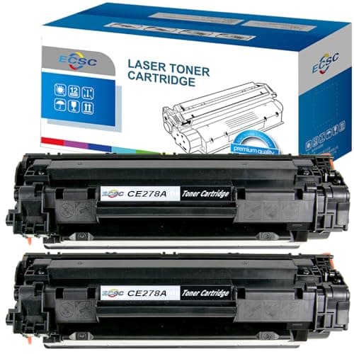 Image of ECSC Compatible Toner Cartridge Replacement for HP LaserJet Pro M1536dnf P1566 P1606dn CE278A (Black 2-Pack)