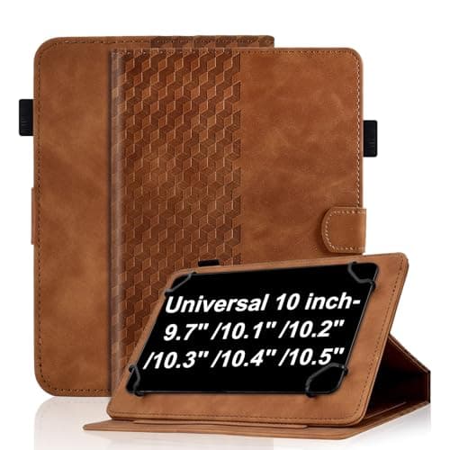 Image of Universal Protective Case for 10-inch Tablet Premium Leather Case Folio Book Cover Multi-Angle Stand Pen Holder Universal Case Cover for 9.7'' 10.1'' 10.2'' 10.3'' 10.4'' 10.5'' Tablet,