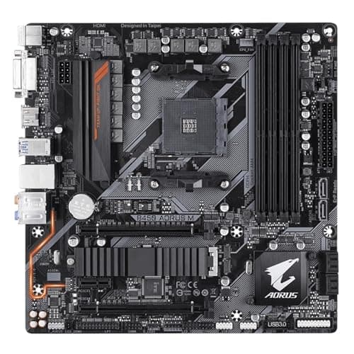 Image of motherboards ﻿Fit For GIGABYTE B450 AORUS M Motherboard AMD Socket AM4 DDR4 .2 M-ATX HDMI Ryzen