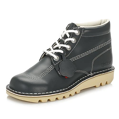 Image of Kickers Men's Kick Hi Classic Ankle Boots | Extra Comfortable | Added Durability | Premium Quality, Blue, 9 UK