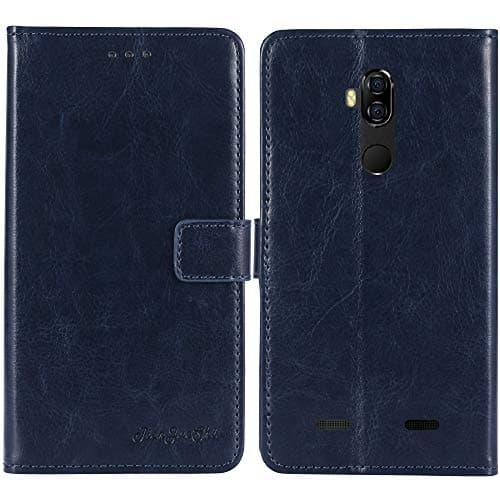 Image of TienJueShi Dark Blue Book Stand Premium Retro Business Flip Leather Protector Phone Case For AGM X3 5.99 inch Cover Etui Wallet