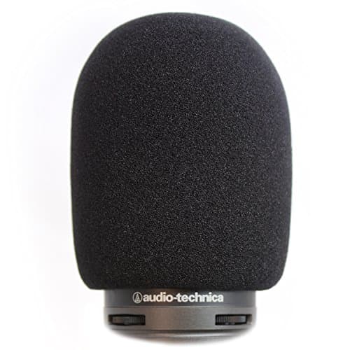 Image of AT2020 Pop Filter by Vocalbeat - Audio Technica AT2035 Condenser Mic Foam Windscreen from Quality Sponge Material - Mic AT2020 USB Pop Windscreen Filters Recording and Background Noises - Black Color