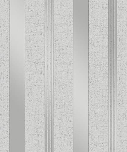 Image of Fine Décor FD41967 Quartz Stripe Wallpaper, Silver