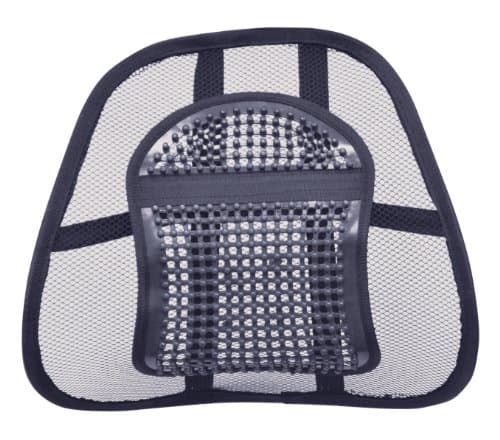 Image of Air Flow Lumbar Support Cushion Relieves Pressure on the Spine Air Flow Mesh Fabric, Keep Cool Therapy/Orthopaedic Pillow, Back Support Office Chair Car Seat Reduce Tension in the Back