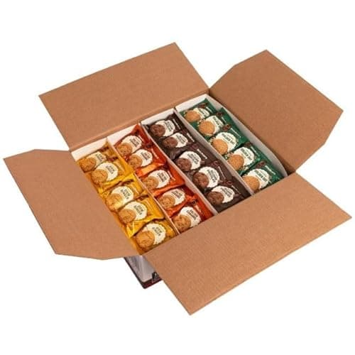Image of Walker-ss Shortbread Catering Assorted 100 x 25g Variety Biscuit Twin Packs, Golden Oat, Belgian Chocolate, Salted Caramel & Stem Ginger Biscuits