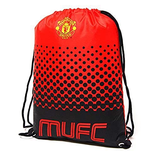 Image of Manchester United MUFC Children's Unisex Drawstring Bag, Red
