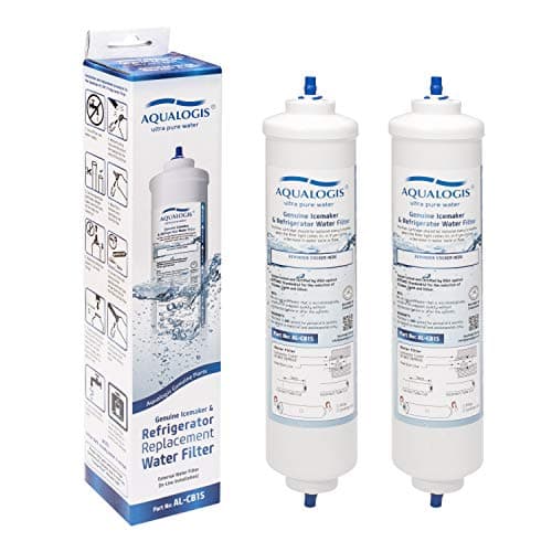 Image of Aqualogis External Fridge Filter Compatible with All American Style refrigerators with External Only (2 Pack)