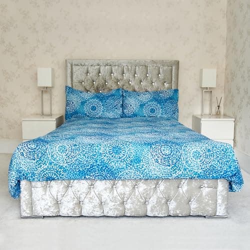 Image of Haaq 100% Polyester Duvet Cover Set, Ultra-Soft, Easy-Care, and Lightweight Duvet Covers with Button Closure, Bedding Set Comes with a Duvet Cover and 2 Pillowcases.(mandala) (Single)