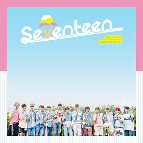 Image of SEVENTEEN - LOVE & LETTER 1st REPACKAGE Album [VERY NICE] CD with 152page Photobook + 3 Photocards (Random) + 2 Stickers