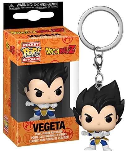 Image of Funko POP! Keychain: DBZ - Vegeta Dragon Ball Z Novelty Keyring - Collectable Mini Figure - Stocking Filler - Gift Idea - Official Merchandise - Anime Fans - Backpack Decor