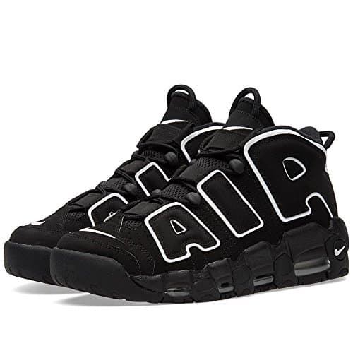 Image of Nike Air More Uptempo, Men's Basketball Shoes, Black black white black, 10 UK (45 EU)