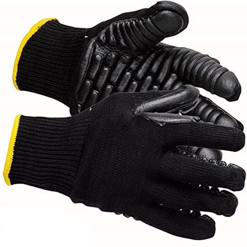 Image of Supreme TTF 1 pair Anti Vibration Work Gloves Anti-Vibration Power Tools Vibration Reducing Gloves (Large (9))