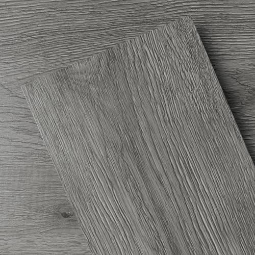 Image of GreenFullHouse Self Adhesive Floor Planks, Wood Effect Peel and Stick Floor Tiles, Vinyl Flooring for Kitchen Bathroom, 1 Piece Sample, 4 x 6 inches, Dark Grey