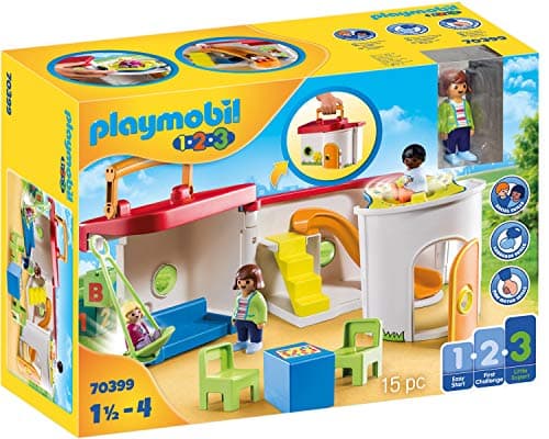 Image of Playmobil 1.2.3 70399 My Take Along Pre-school, for Children Ages 1.5-4