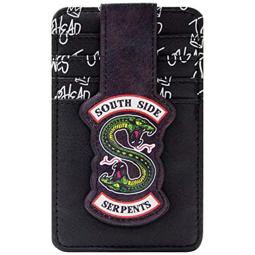 Image of Riverdale Southside Serpents Snake Emblem Wallet Card Holder Card Holder, Black
