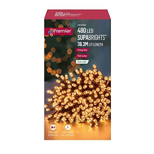 Image of Premier 480 Vintage Gold Multi Action LED Supabright Christmas Lights