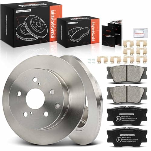 Image of Frankberg Brake Kit incl. 2x Brake Disc + 4x Brake Pad Rear Compatible with RA.V 4 IV A4 RA.V 4 III A3 RA.V 4 IV Van A4 HS ANF10 Replace# 0446633180,0446633160