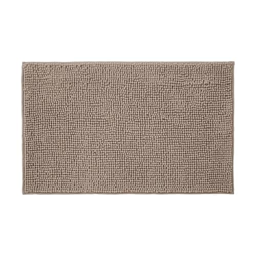 Image of Allure Bobble Chenille Bath Mat Non Slip 50 x 80cm - Soft, Absorbent, Easy Care (Mocha)