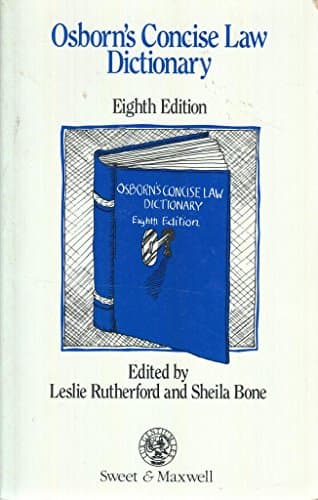 Image of Osborn's Concise Law Dictionary