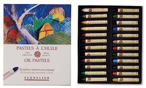 Image of Sennelier Oil Pastel Set, 24 Count (Pack of 1), Landscape