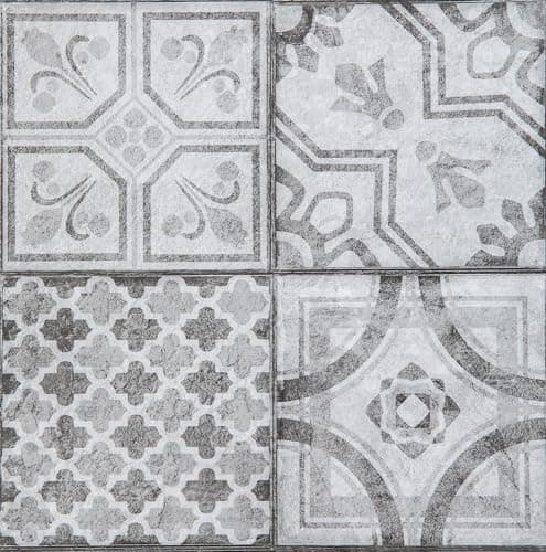 Image of d-c-fix self Adhesive Floor Tiles Moroccan Style Patterned 11 Pack 30,5 cm x 30,5 cm - Peel and Stick Vinyl Stickers for Bathroom & Kitchen