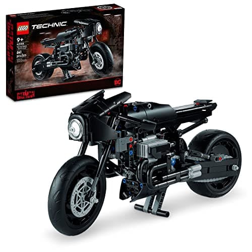 Image of LEGO Technic The Batman – BATCYCLE Set 42155, Collectible Toy Motorcycle, Scale Model Building Kit of The Iconic Super Hero Bike from 2022 Movie