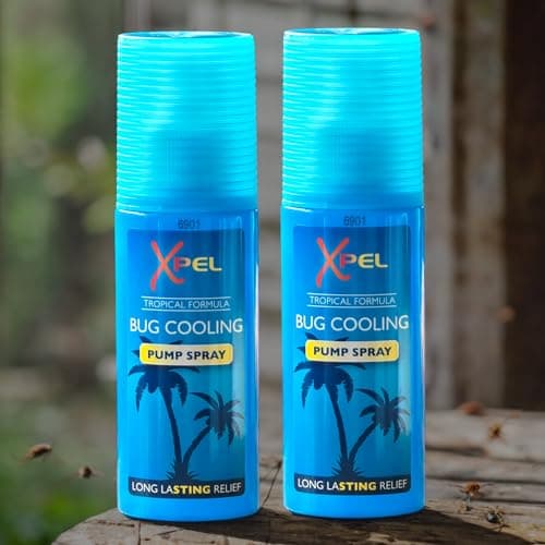 Image of 2 x 70ml Xpel Bug Bite and Sting Relief Cooling Spray Features a Tropical Formula for Long-Lasting Relief(Total 140ml)