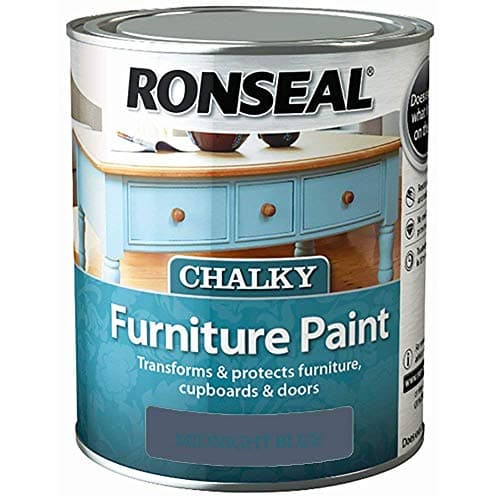 Image of Ronseal Chalky Furniture Paint 750ml Midnight Blue