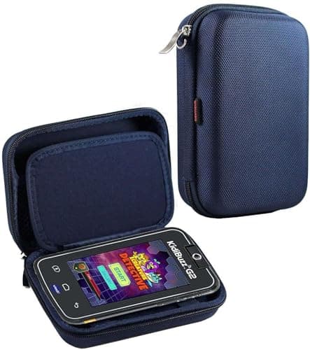Image of Navitech Blue Travel Hard Case Compatible With VTech Chat & Discover Phone