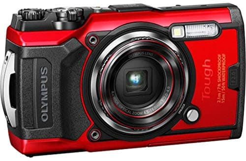 Image of Olympus Tough TG-6 Action Camera, 12 Megapixel, Digital Image Stabilisation, 4x Wide-Angle Zoom, 4K Video, 120 fps, Wi-Fi, Red