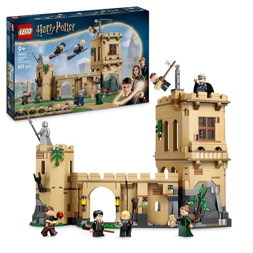 Image of LEGO Harry Potter Hogwarts Castle: Flying Lessons Set with 6 Collectible Minifigures incl. Draco Malfoy & Professor McGonagall, Role Play Toy for Wizarding World Fans, 9+ Year Old Boys & Girls, 76447