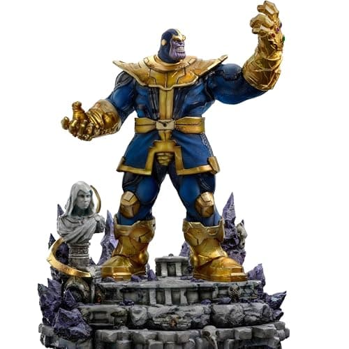 Image of Iron Studios Art Scale Statue 1/10 Thanos Infinity Gauntlet Diorama Deluxe Marvel 42 cm