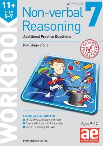 Image of 11+ Non-verbal Reasoning Year 5-7 Workbook 7: Additional Practice Questions