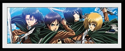 Image of GB eye Attack On Titan Scouts 30 x 75cm Framed Collector Print