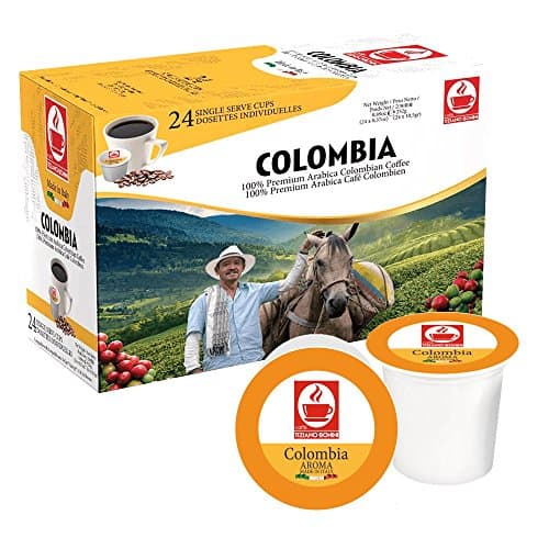 Image of Bonini Coffee Pods, Pack of 2 Keurig Compatible Coffee Pods, K-Cup. 100% Columbian Arabica Blend Each Pack 24 pods (Total 48 pods)