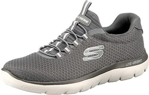 Image of Skechers Men's Summits 52811 Trainers, Charcoal Mesh/Trim, 12 UK