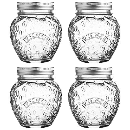 Image of Kilner Preserving Twist Top Glass Jar 0.4 Litre Transparent (Pack of 4)