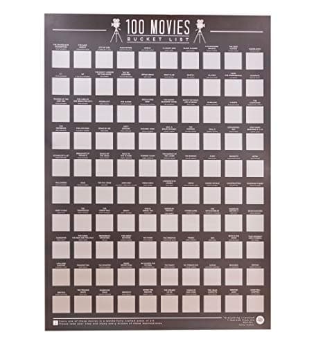 Image of Gift Republic GR630004 100 Movies - Scratch Off Bucket List Poster