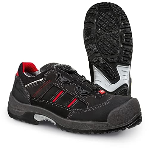Image of Ejendals 1738-46 Size 46 "Jalas 1738 Zenit Easyroll" Safety Footwear - Black/Grey/Red