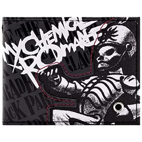 Image of My Chemical Romance MCR Black Parade Rock Wallet Bi-Fold ID & Card Holder, Grey