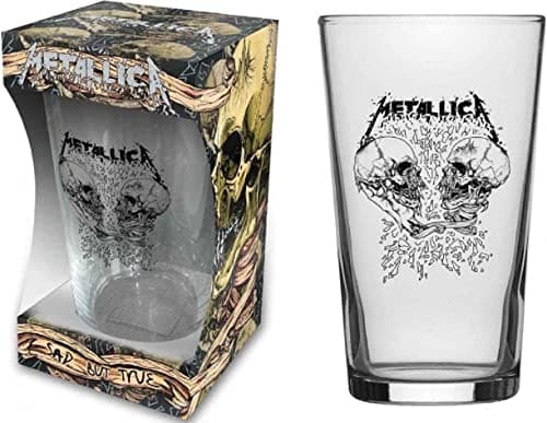 Image of for-collectors-only Metallica Glas Sad But True Beer Glass Long Drink XL Drinking Glass Pint Glass Clear