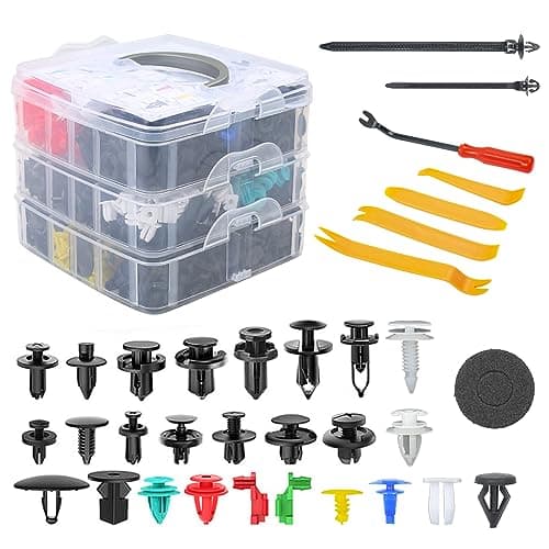 Image of MIRTHBUY 925Pcs Bumper Retainer Clips Car Plastic Rivets Fasteners Push Retainer Kit, Universal Car Panel Clips Body Trim Clips, 26 Sizes Auto Push Pin Rivets, for Toyota Ford GM Honda Chrysler