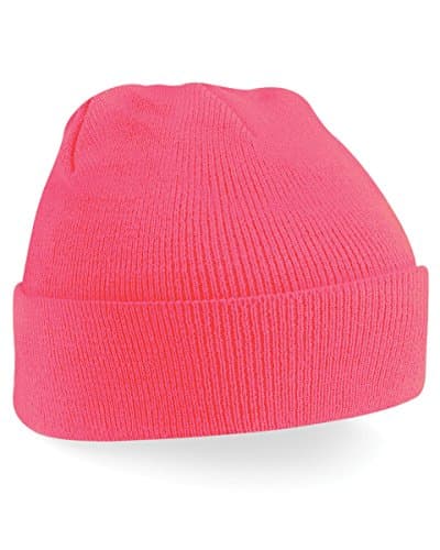 Image of Beechfield B45 Original Cuffed Beanie - Fluorescent Pink - One Size