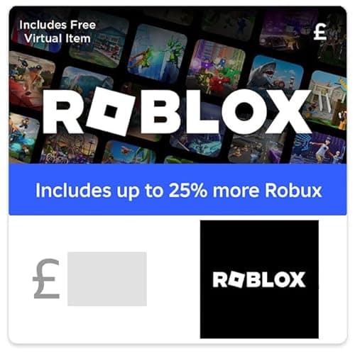 Image of Roblox Gift Card [Includes Free Virtual Item] [Redeem Worldwide] with 25% extra Robux (Roblox 15GBP) - Delivered by email