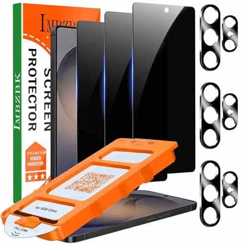 Image of IMBZBK [Auto-Dust Removal] Privacy Screen Protector for Samsung Galaxy S26 Ultra [6.9 INCH] Anti Spy Private Accessories, Case Friendly, 3 Military Grade Tempered Glass 3 Camera Lens Protector