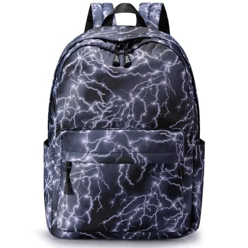 Image of S-ZONE Water Resistant School Backpack Bags with 15.6 Inch Laptop Sleeve Casual Daypack Stylish Travel Rucksack for Teenager Girls Boys Students