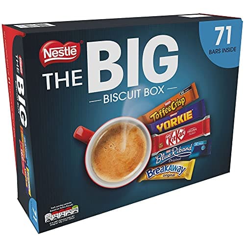 Image of Nestle Big Biscuit Box (Includes: Breakaway, KitKat, Toffee Crisp, Yorkie, Blue Riband)